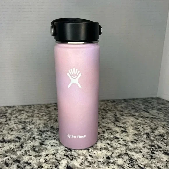Hydro Flask Wide Mouth 18 oz. Tempshield Insulation Pink Reusable Water Bottle - Picture 1 of 8